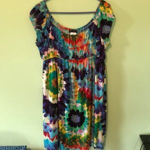 Rainbow Floral Dress